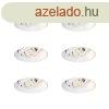 6 darabos modern, sllyesztett spotlmpa szett fehr GU10 AR