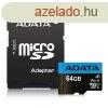 A-Data 64GB microSDXC Premier Class 10 UHS-I V10 A1 + adapte