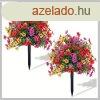 2 db leszrhat sznes mvirg csokor 56cm UJ1339442