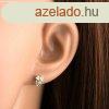 9K arany flbeval szv alak kk topzzal s arany masnival