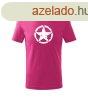 DRAGOWA Gyerek rvid ujj pl Star, rzsaszn