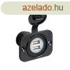 Lampa Dupla USB Aljzat 12-24V 2100mA Vzll
