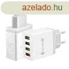 4-portos gyorstlt, USB-A s USB-C portokkal, 20W