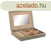 kszeres doboz Home ESPRIT Fehr Pezsg Fa Alumnium 27,5 x 