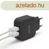 Delight 2 USB-s hlzati adapter, fekete (55045-2BK)