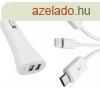 2-es USB tlt M-USB/Apple/Type-C 12V 2.1A AE-WF132-1