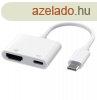 2 az 1-ben Type-C 3.0 HUB HDMI-kompatibilis 4K Splitterrel